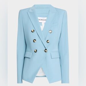 Veronica Beard Miller Double-Breasted Dickey Jacket